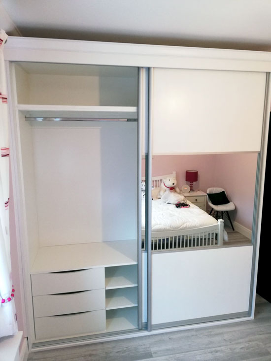 Sliding Wardrobe White